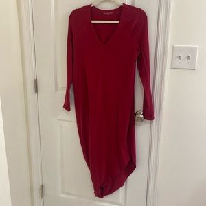 Universal Standard asymmetrical jersey shirt dress